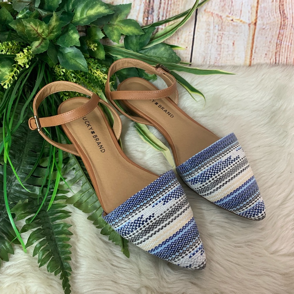 Lucky Brand Mackaby Woven Slingback Flats - Picture 6 of 6